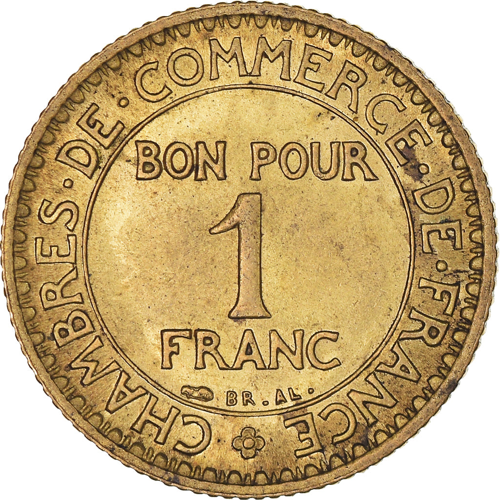 Moneta, Francja, Chambre de commerce, Franc, 1921, Paris, AU(50-53)