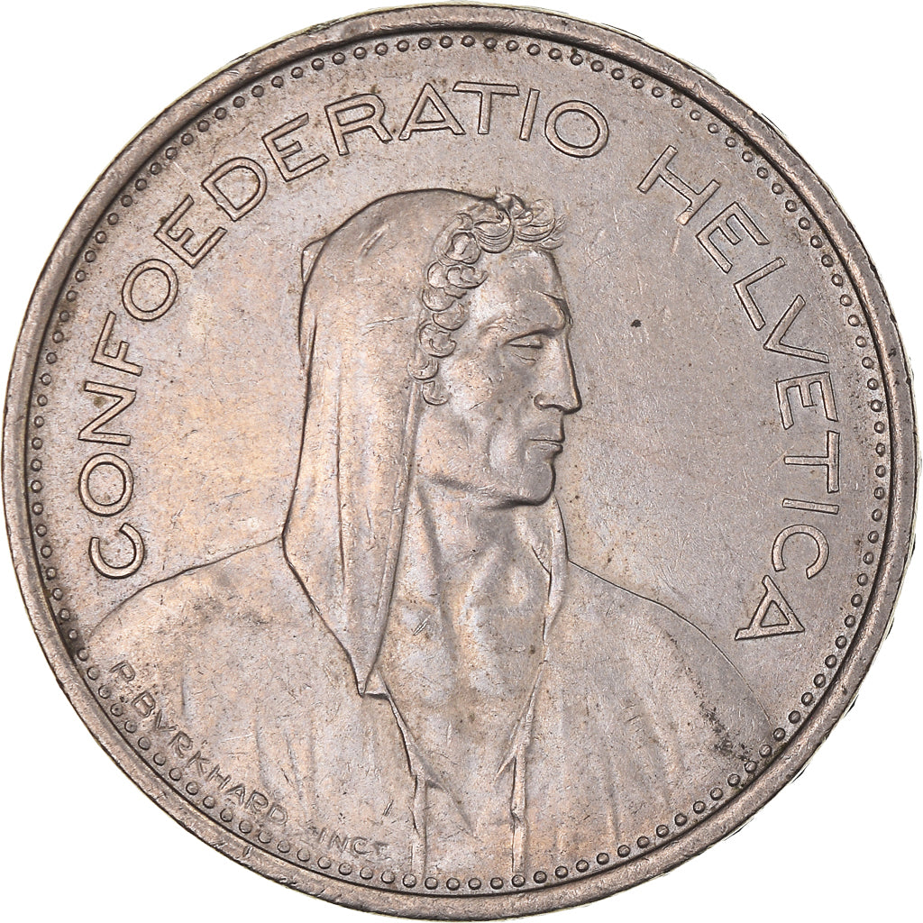 Coin, Switzerland, 5 Francs, 1968, Bern, EF(40-45), Copper-nickel, KM:40a.1