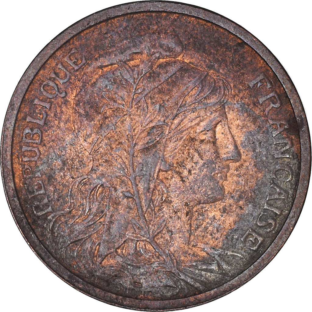 Moneda, Francia, Dupuis, 2 Centimes, 1916, Paris, MBC, Bronce, KM:841