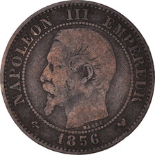 Münze, Frankreich, Napoleon III, 2 Centimes, 1856, Lille, S, Bronze, KM:776.7