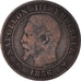 Münze, Frankreich, Napoleon III, 2 Centimes, 1856, Lille, S, Bronze, KM:776.7