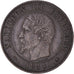 Coin, France, Napoleon III, 2 Centimes, 1854, Strasbourg, EF(40-45), Bronze