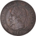 Coin, France, Napoleon III, 2 Centimes, 1854, Strasbourg, VF(30-35), Bronze