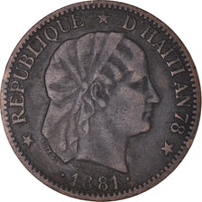 Coin, Haiti, Centime, 1881, EF(40-45), Bronze, KM:42