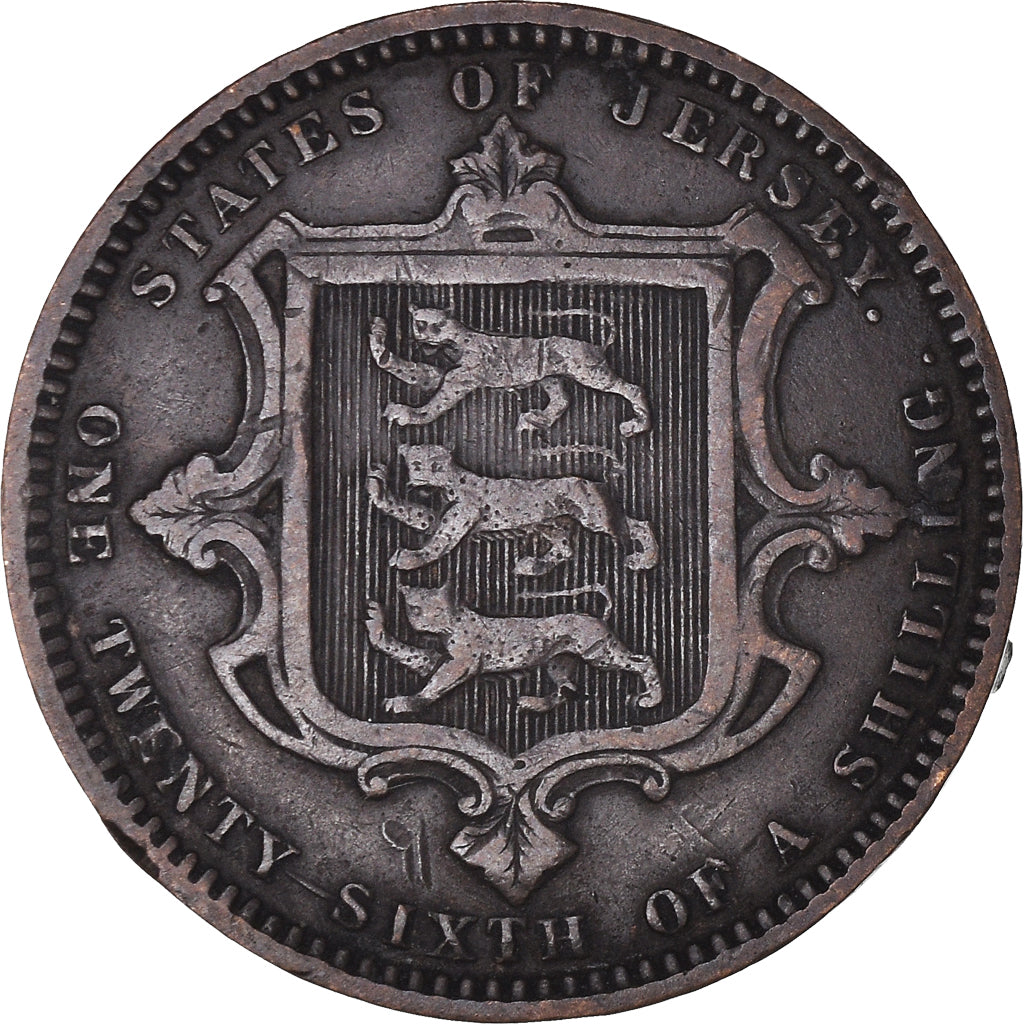 Coin, Jersey, Victoria, 1/26 Shilling, 1971, EF(40-45), Bronze, KM:4