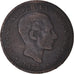 Coin, Spain, Alfonso XII, 5 Centimos, 1877, Madrid, VF(20-25), Bronze, KM:674