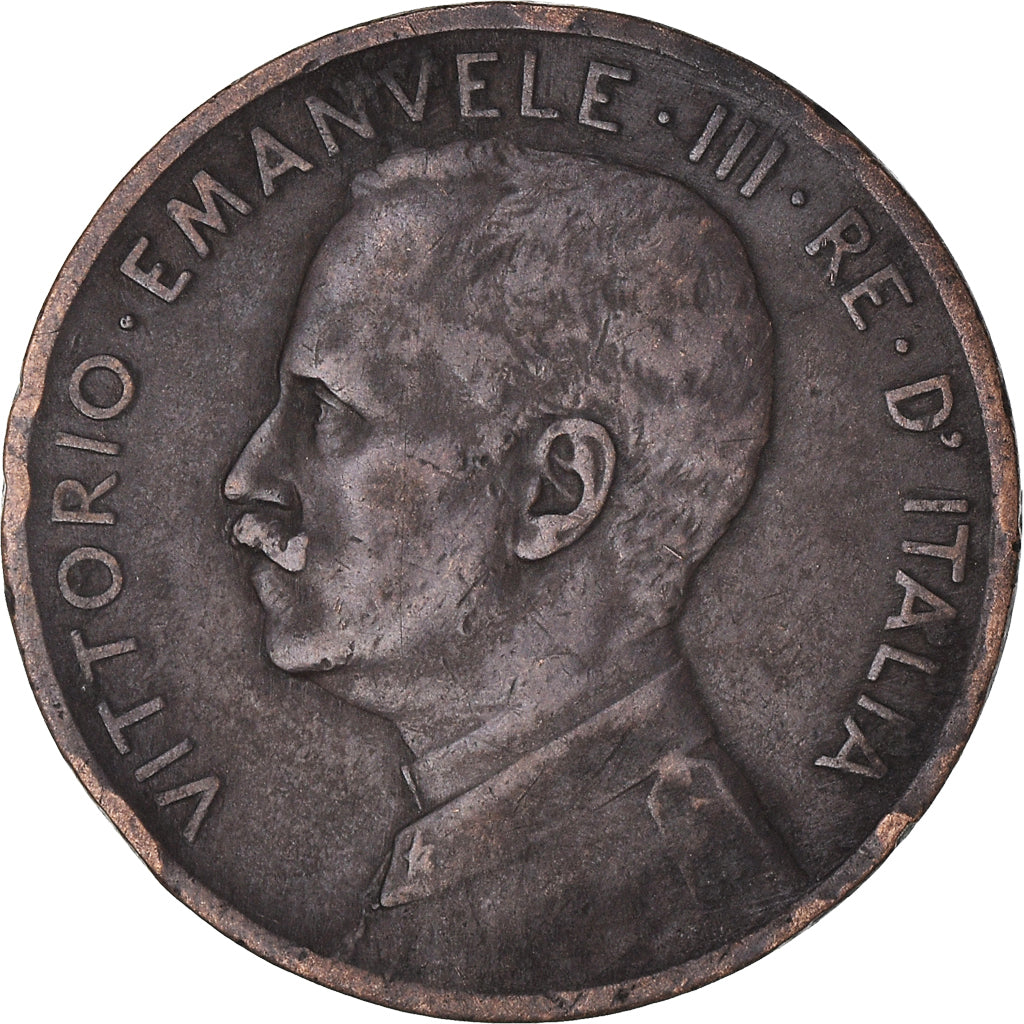 Moneta, Italia, Vittorio Emanuele III, 5 Centesimi, 1909, Rome, MB+, Bronzo