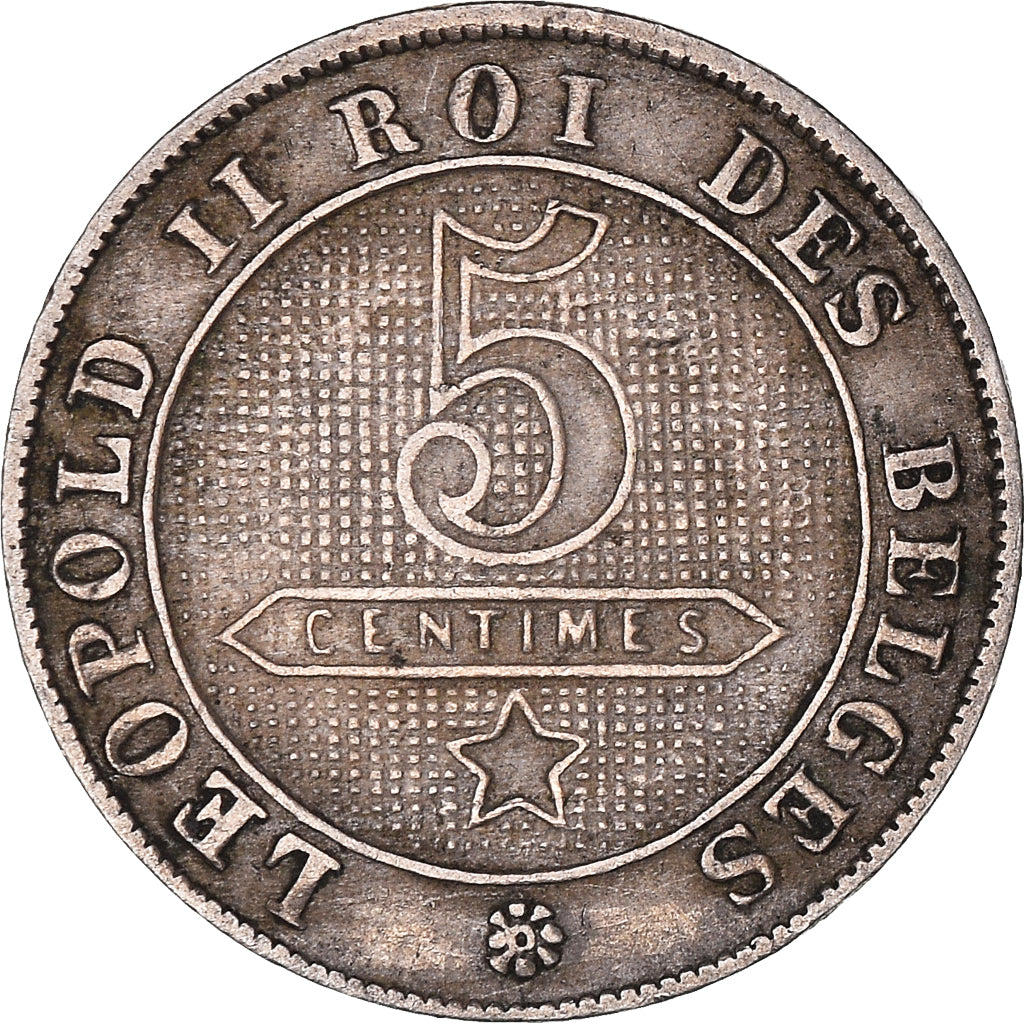 Monnaie, Belgique, Leopold II, 5 Centimes, 1901, TB+, Cupro-nickel, KM:44