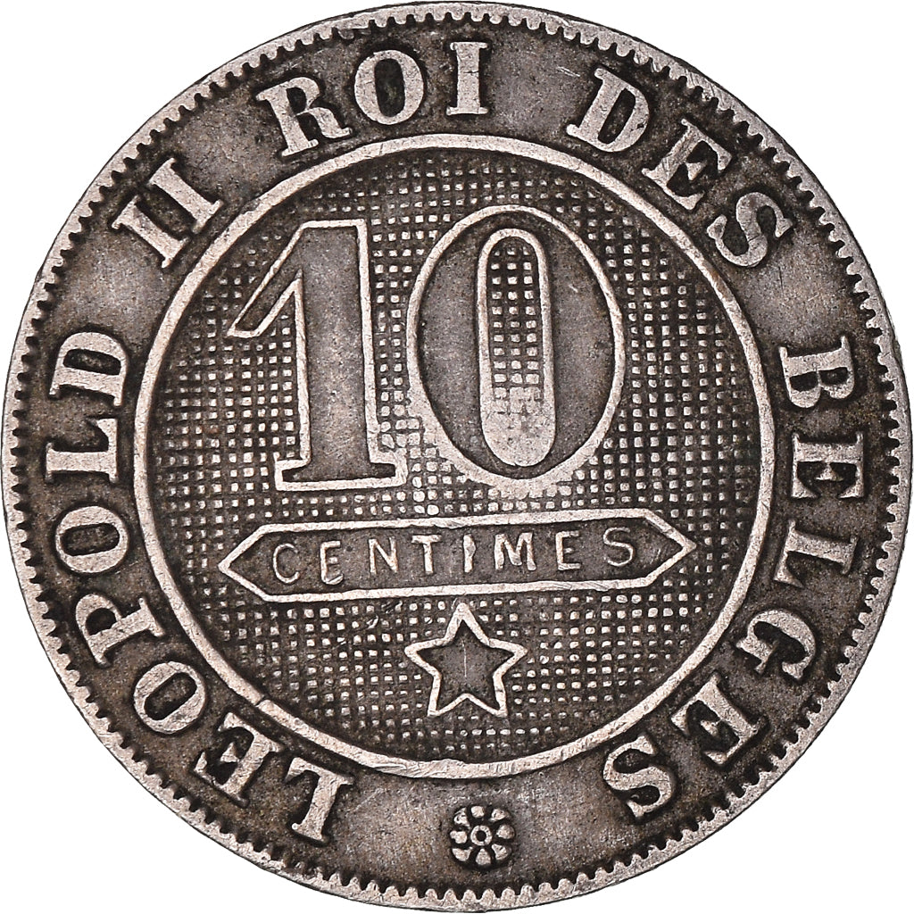 Monnaie, Belgique, Leopold II, 10 Centimes, 1894, TTB, Cupro-nickel, KM:42