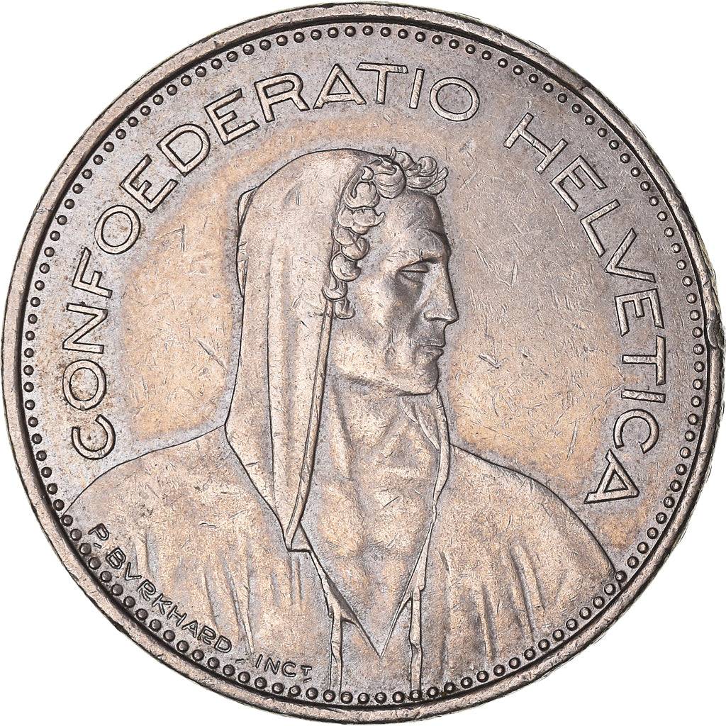 Coin, Switzerland, 5 Francs, 1981, Bern, EF(40-45), Copper-nickel, KM:40a.1