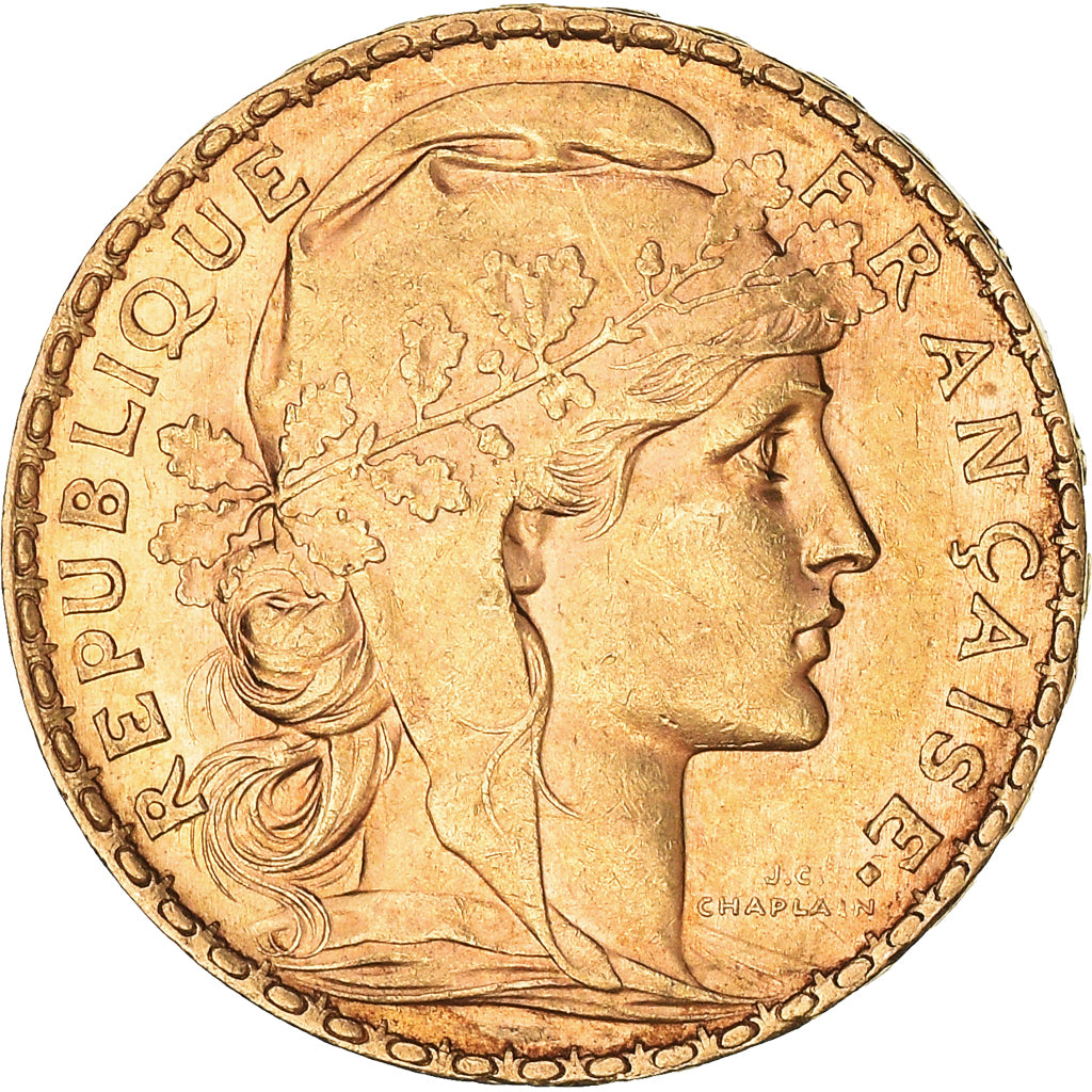 Moneta, Francia, Marianne, 20 Francs, 1902, Paris, SPL-, Oro, KM:847