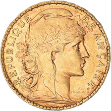 Moneta, Francia, Marianne, 20 Francs, 1902, Paris, SPL-, Oro, KM:847