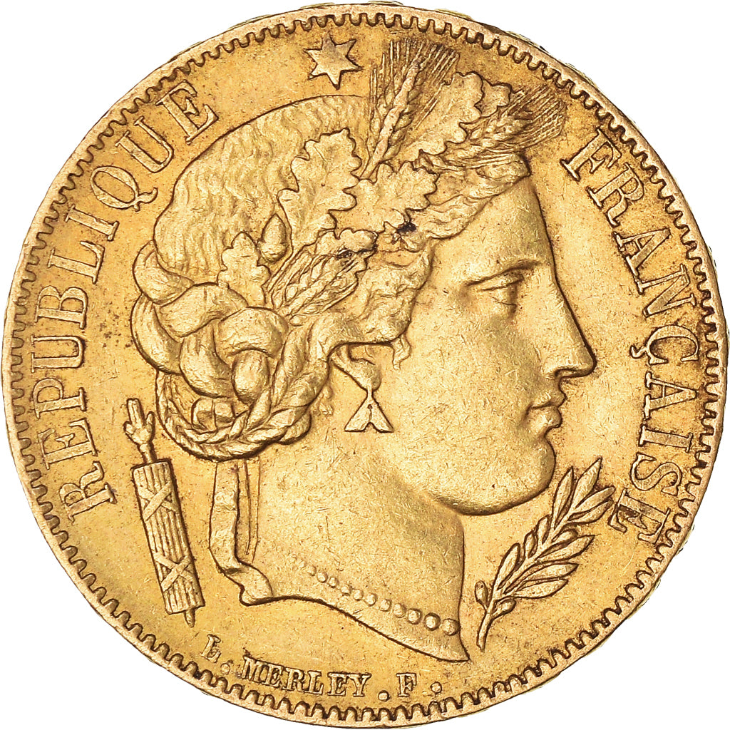 Moneda, Francia, Cérès, 20 Francs, 1850, Paris, MBC+, Oro, KM:762