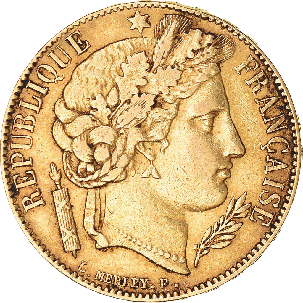 Moneda, Francia, Cérès, 20 Francs, 1851, Paris, MBC+, Oro, KM:762