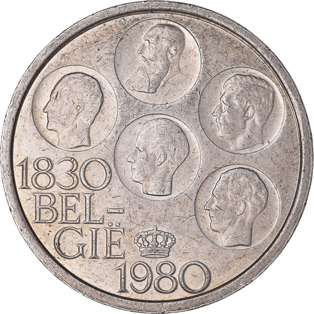 Coin, Belgium, 500 Francs, 500 Frank, 1980, Brussels, EF(40-45), Silver Clad