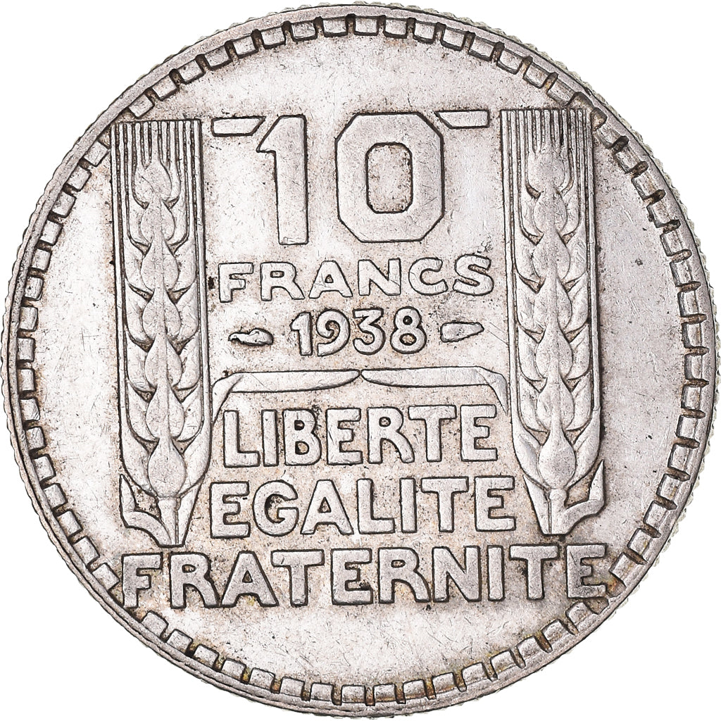 Coin, France, Turin, 10 Francs, 1938, Paris, EF(40-45), Silver, KM:878
