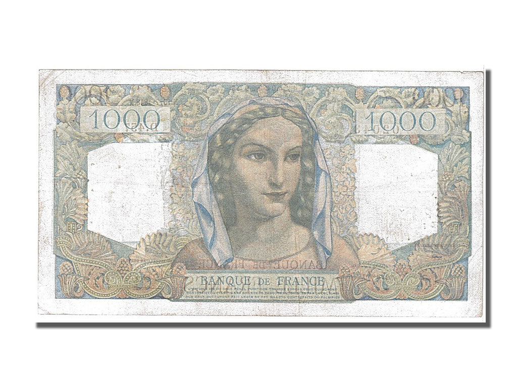 France, 1000 Francs, 1 000 F 1945-1950 ''Minerve et Hercule'', 1948, KM #130b,..
