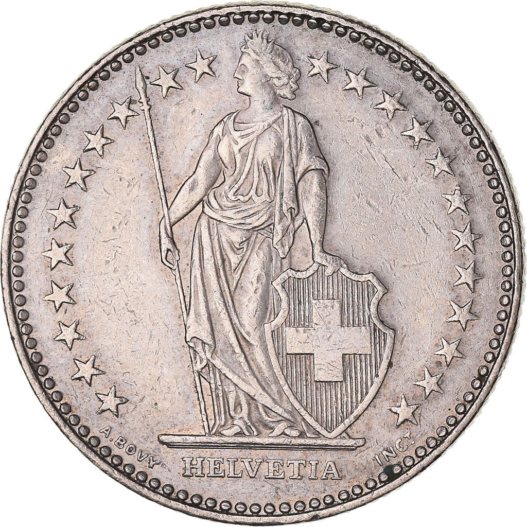 Coin, Switzerland, 2 Francs, 1986, Bern, EF(40-45), Copper-nickel, KM:21a.3