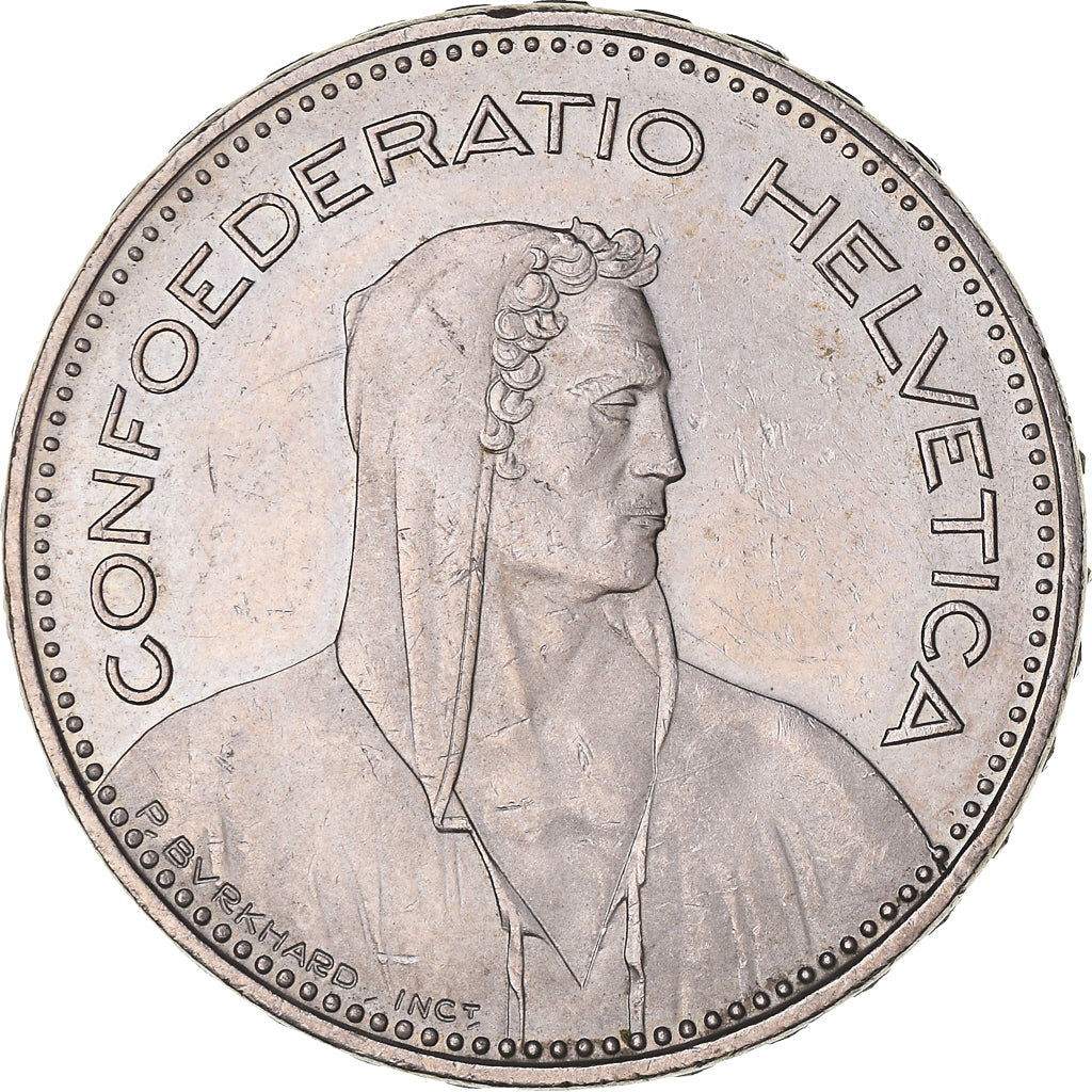 Coin, Switzerland, 5 Francs, 1996, Bern, EF(40-45), Copper-nickel, KM:40a.4