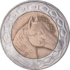 Moneda, Algeria, 100 Dinars, 2010/AH1431, Algiers, MBC, Bimetálico, KM:132
