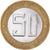 Monnaie, Algérie, 50 Dinars, 1992/AH1413, Algiers, TTB+, Bimétallique, KM:126