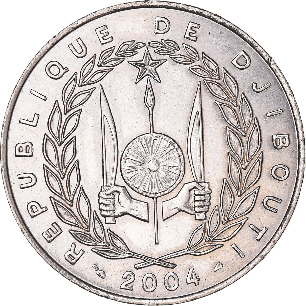 Monnaie, Djibouti, 100 Francs, 2004, Paris, SUP, Cupro-nickel, KM:26