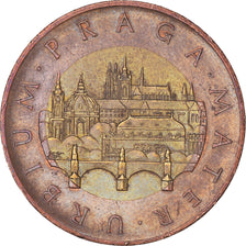 Coin, Czech Republic, 50 Korun, 2017, AU(55-58), Brass plated steel, KM:1