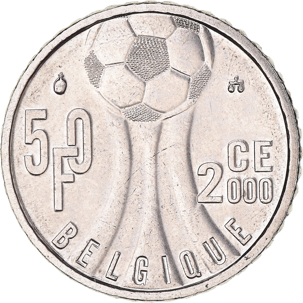 Coin, Belgium, Albert II, 50 Francs, 50 Frank, 2000, Brussels, AU(55-58)