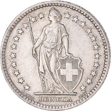 Coin, Switzerland, 2 Francs, 1965, Bern, AU(50-53), Silver, KM:21