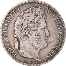 Monnaie, France, Louis-Philippe, 5 Francs, 1842, Lille, TB+, Argent