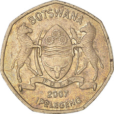 Coin, Botswana, Pula, 2007, British Royal Mint, AU(50-53), Nickel-brass, KM:24