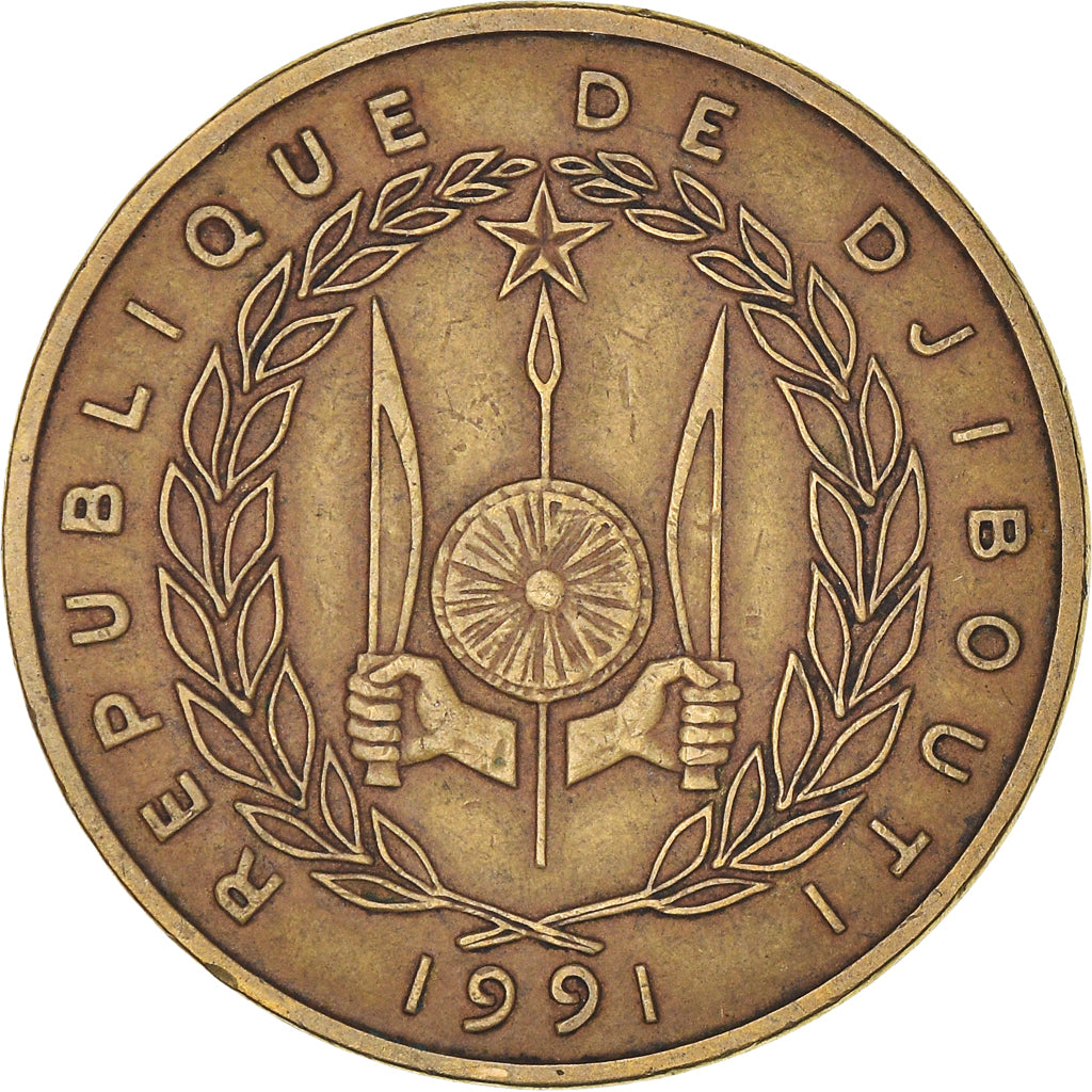 Coin, Djibouti, 500 Francs, 1991, Paris, EF(40-45), Aluminum-Bronze, KM:27