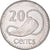 Coin, Fiji, Elizabeth II, 20 Cents, 1997, AU(50-53), Nickel plated steel, KM:53a