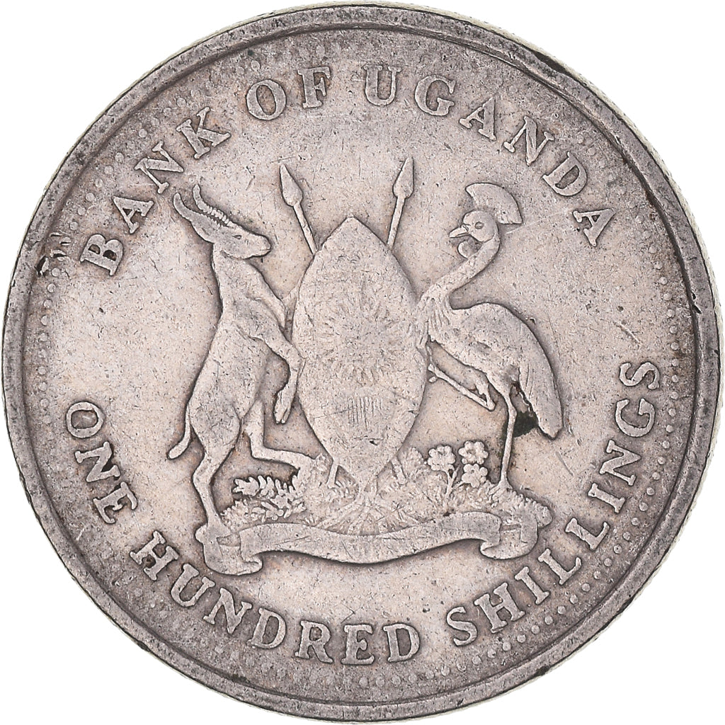 Münze, Uganda, 100 Shillings, 1998, Royal Canadian Mint, SS, Kupfer-Nickel