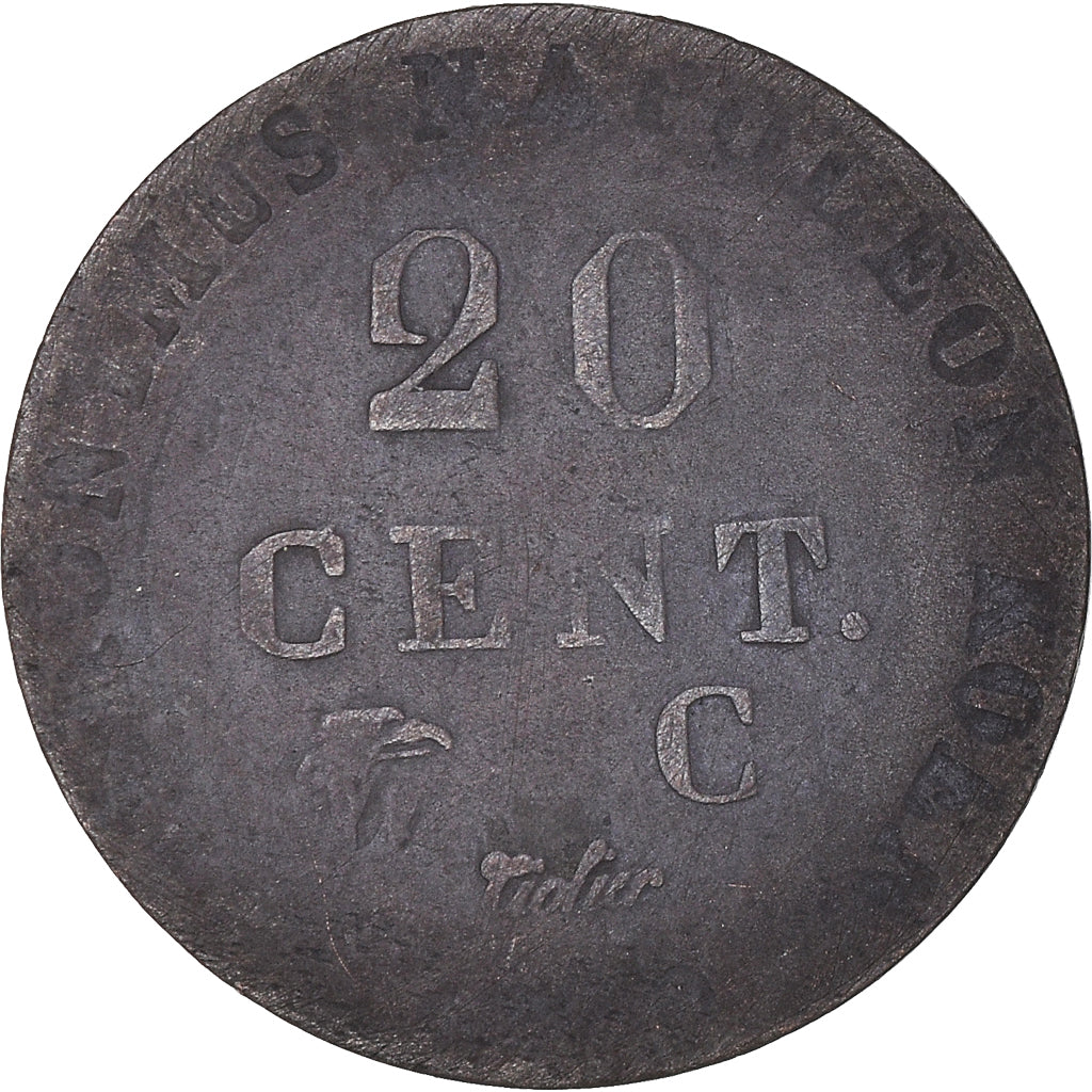 Moneta, Stati tedeschi, WESTPHALIA, Jerome, 20 Centimes, 1810, Cassel, B+