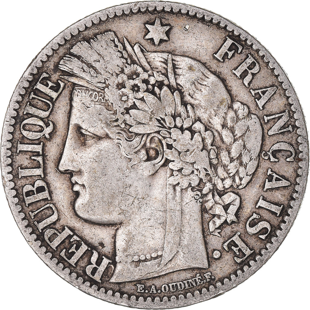 Moneta, Francia, Cérès, 2 Francs, 1895, Paris, MB+, Argento, KM:817.1