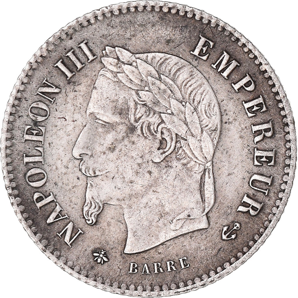 Coin, France, Napoléon III, 20 Centimes, 1867, Paris, EF(40-45), Silver
