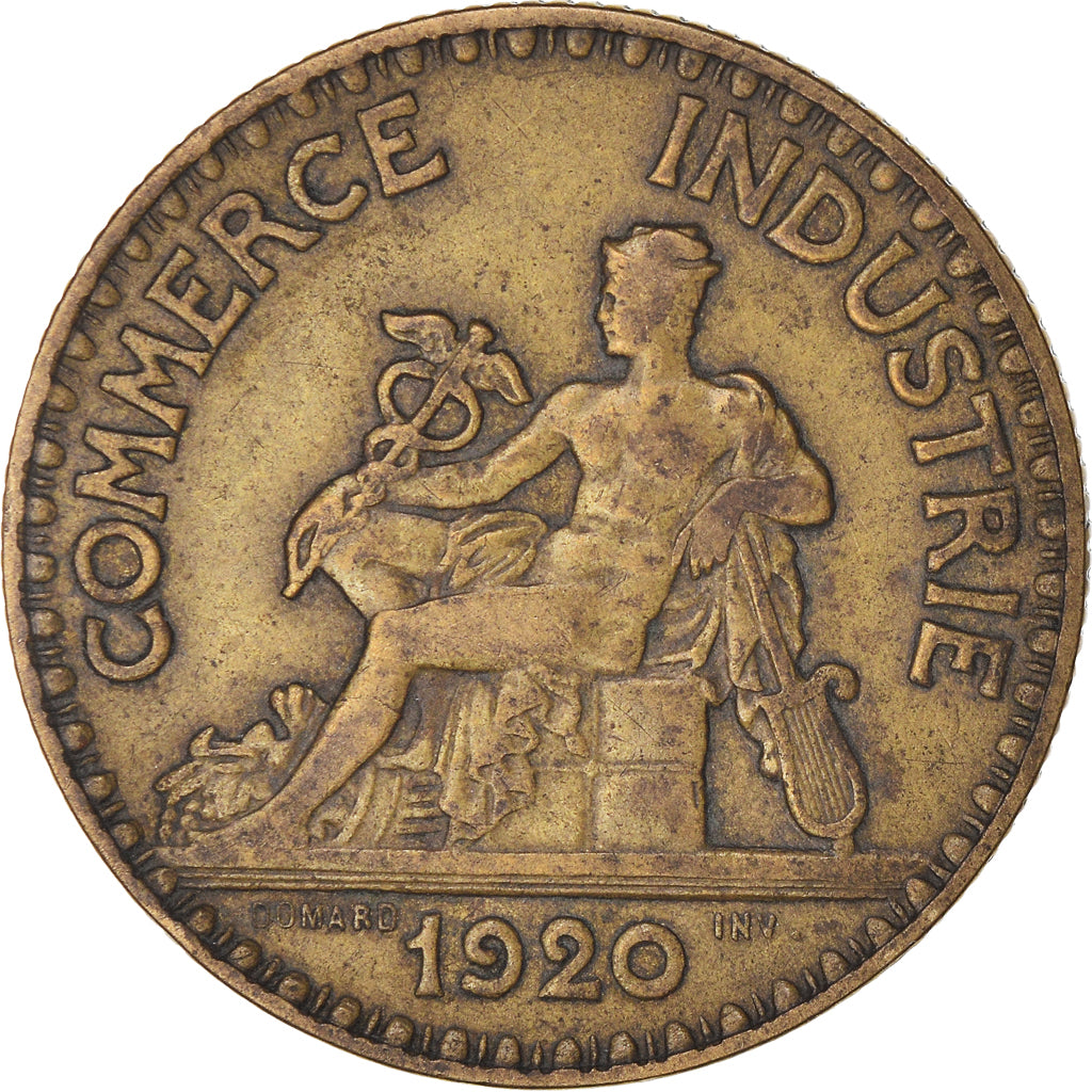 Coin, France, Chambre de commerce, 2 Francs, 1920, Paris, EF(40-45)