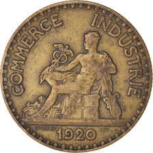 Coin, France, Chambre de commerce, 2 Francs, 1920, Paris, EF(40-45)