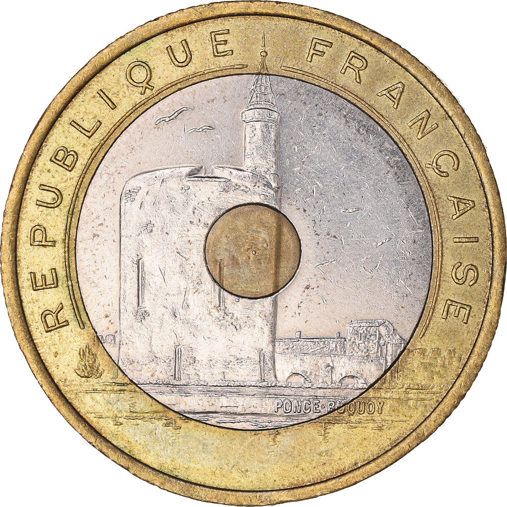 Munten, Frankrijk, Jeux Méditerranéens, 20 Francs, 1993, ZF+, Tri-Metallic