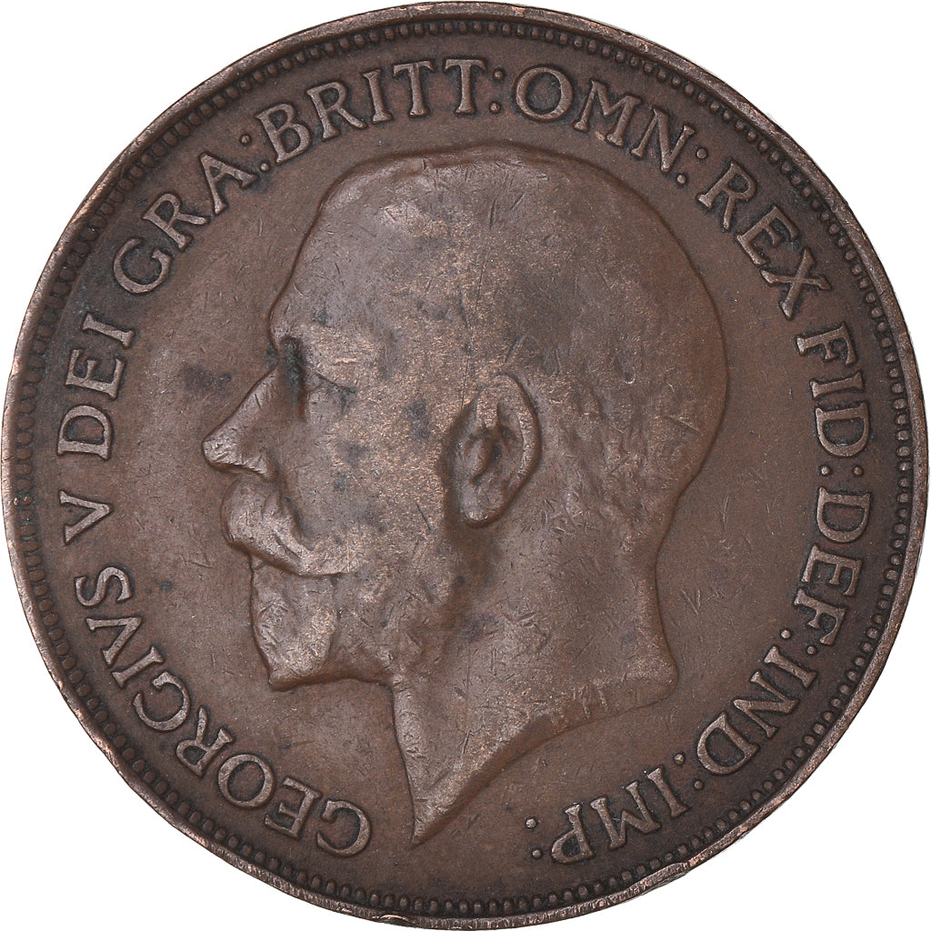 Coin, Great Britain, George V, Penny, 1914, EF(40-45), Bronze, KM:810