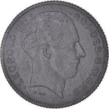 Monnaie, Belgique, Leopold III, 5 Francs, 5 Frank, 1941, TTB, Zinc, KM:129.1