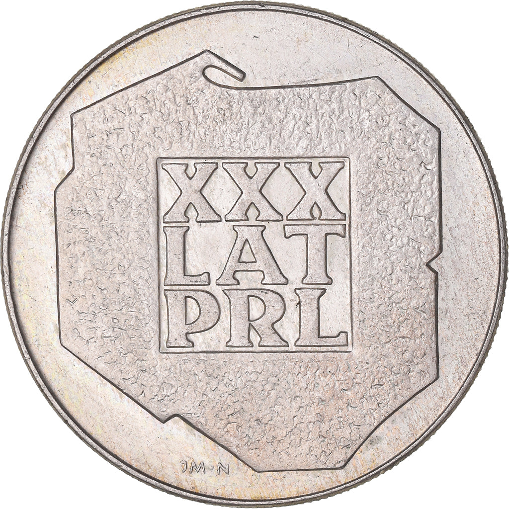 Moneda, Polonia, 200 Zlotych, 1974, Warsaw, MBC+, Plata, KM:72