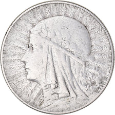 Moneda, Polonia, 5 Zlotych, 1933, Warsaw, MBC, Plata, KM:21