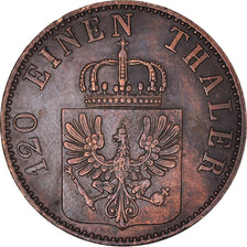 Moeda, Estados Alemães, PRUSSIA, Friedrich Wilhelm IV, 3 Pfennig, 1858, Berlin