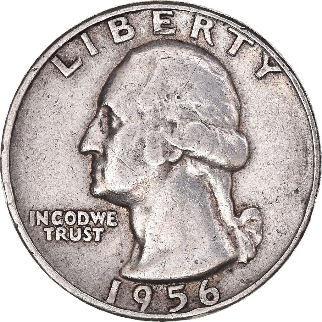 Coin, United States, Washington, Quarter, 1956, Denver, EF(40-45), Silver