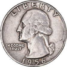 Coin, United States, Washington, Quarter, 1956, Denver, EF(40-45), Silver
