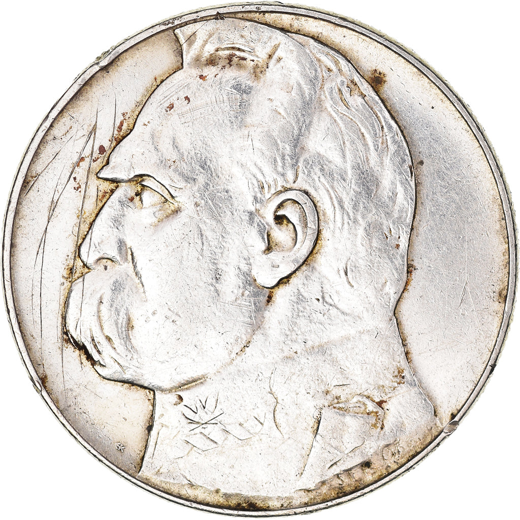 Coin, Poland, 10 Zlotych, 1935, Warsaw, EF(40-45), Silver, KM:29