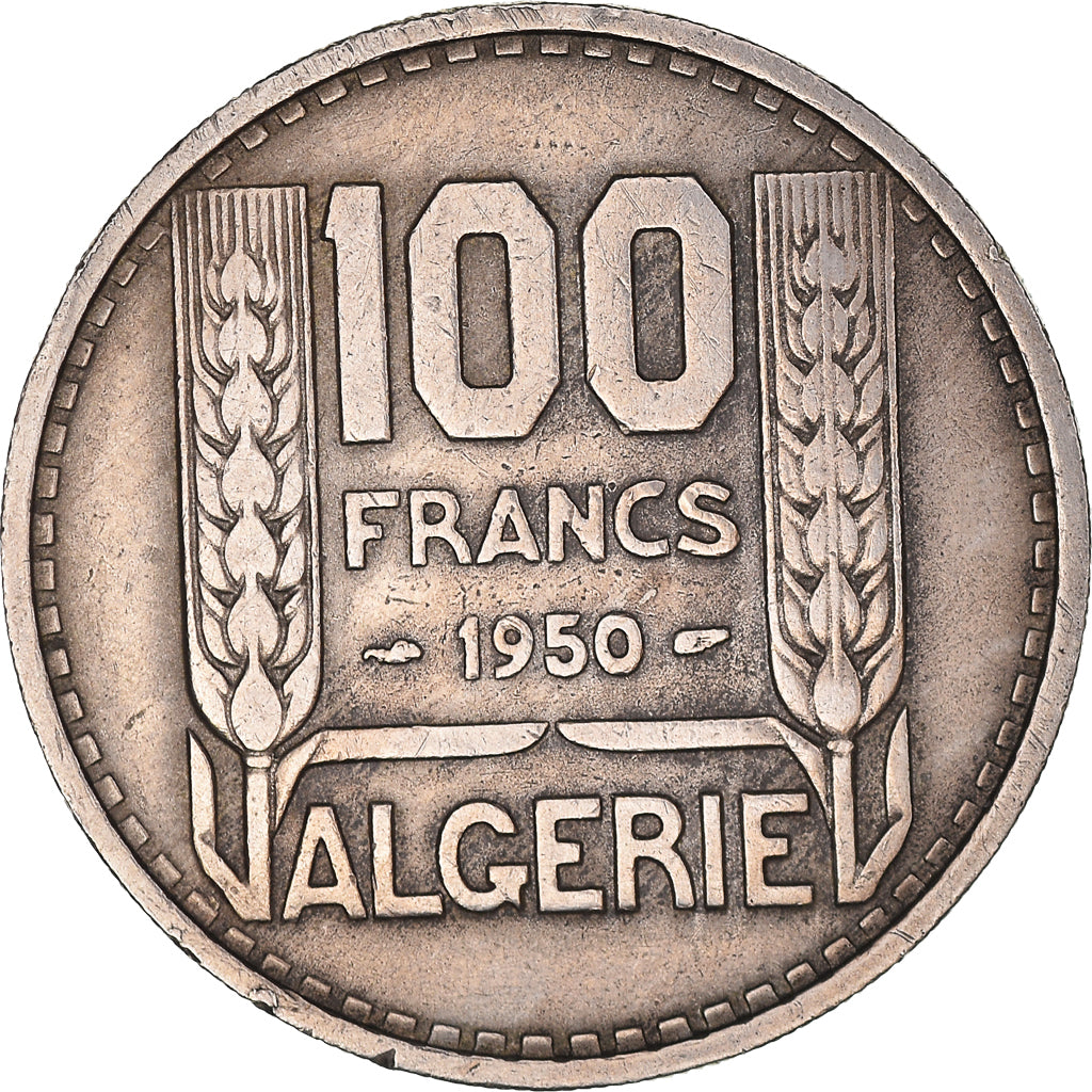 Coin, Algeria, 100 Francs, 1950, Paris, VF(30-35), Copper-nickel, KM:93