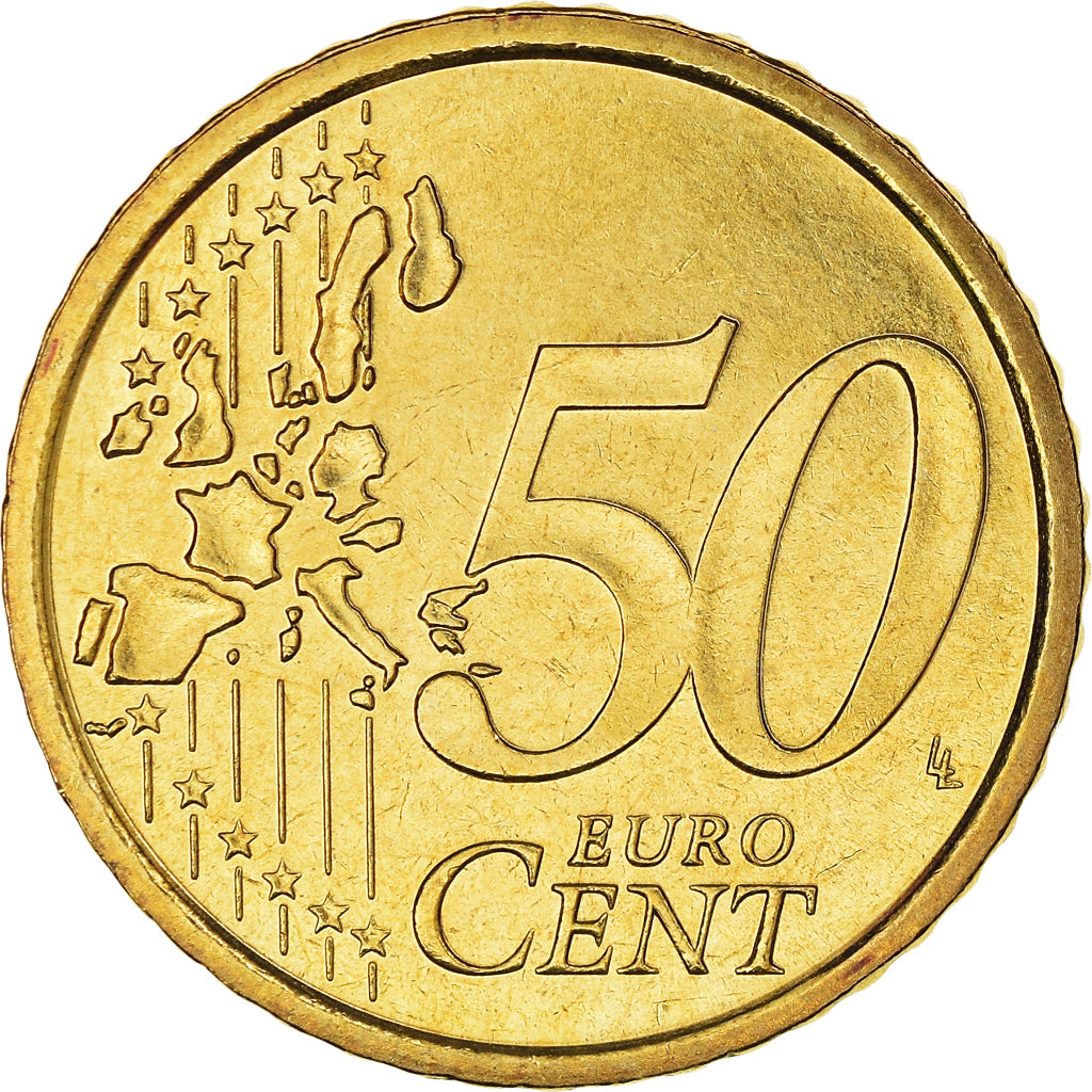 San Marino, 50 Euro Cent, 2003, Rome, MS(60-62), Brass, KM:445
